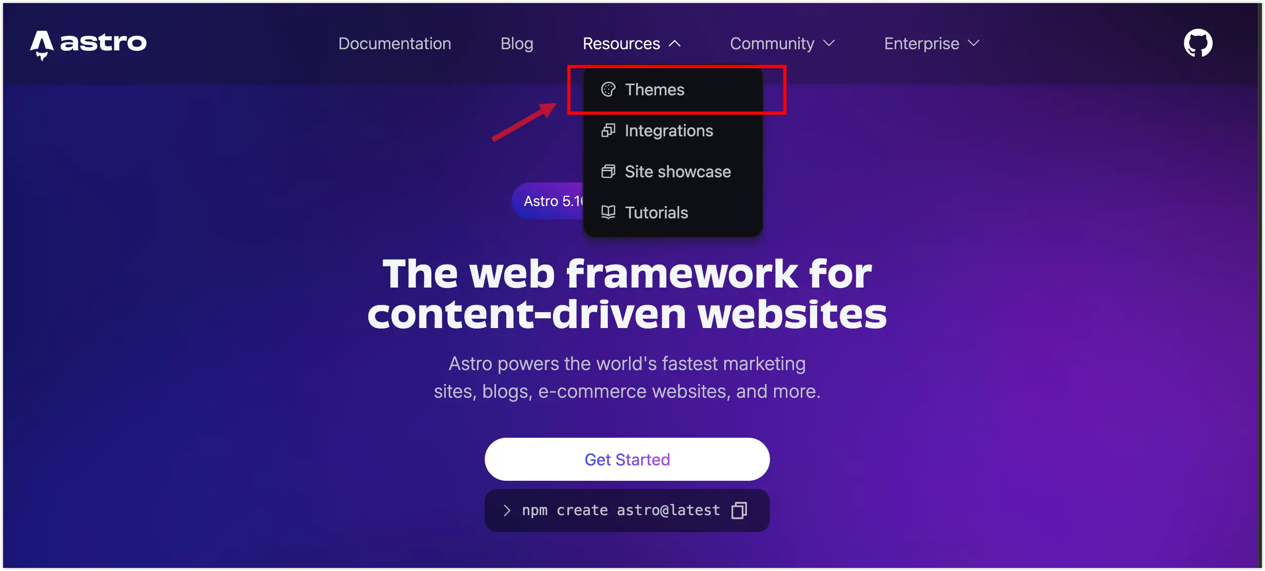 Using Astro template